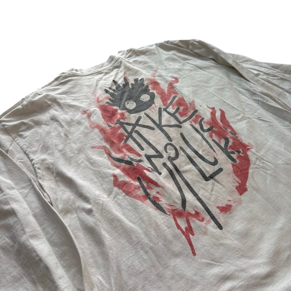 LUCKI Wake Up Lucki White Long Sleeve Graphic T-Shirt Rap Hip Hop XL